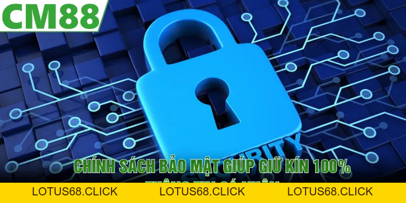 Chính Sách Bảo Mật CM88 | Bảo Toàn Dữ Liệu, Trải Nghiệm Yên Tâm - Lotus68