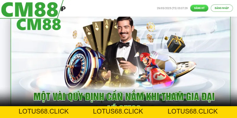 Đại Lý CM88 | Chính Sách Hoa Hồng Cao, Rút Tiền Nhanh - Lotus68