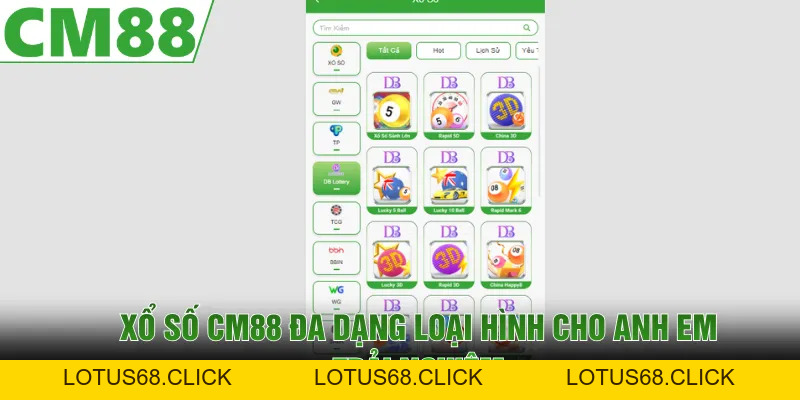 Xổ Số CM88 | Kết Quả Chính Xác, Rinh Giải Thưởng Lớn - Lotus68